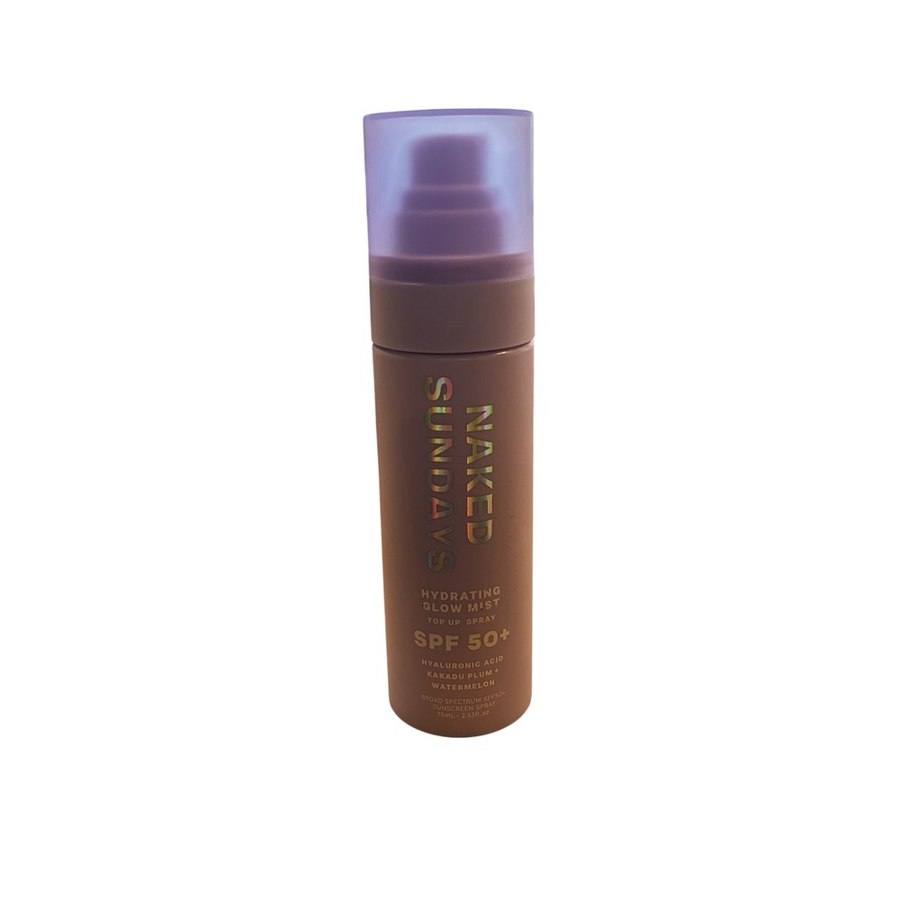 Naked Sundays SPF50+ Hydrating Glow Mist Sunscreen Setting Spray 75mL 2.53 fl oz